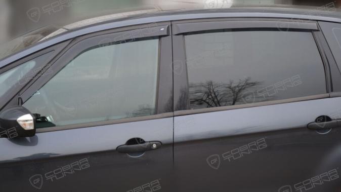 Дефлекторы окон (ветровики) Ford S-Max 2006-2010"EuroStandard" (Форд С-Макс) Кобра Тюнинг