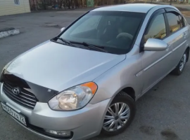 Дефлекторы окон (ветровики) Hyundai Verna Sd 2006-2010 (Хюндай Верна) Кобра Тюнинг