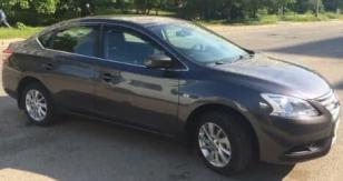 Дефлекторы окон (ветровики) Nissan Sentra (B17) Sd 2014"EuroStandard" (Ниссан Сентра) Кобра Тюнинг